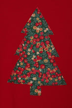 Load image into Gallery viewer, Magnificent Stanley Tee Red Tree T-Shirt in Glitter Wiltshire Liberty Print