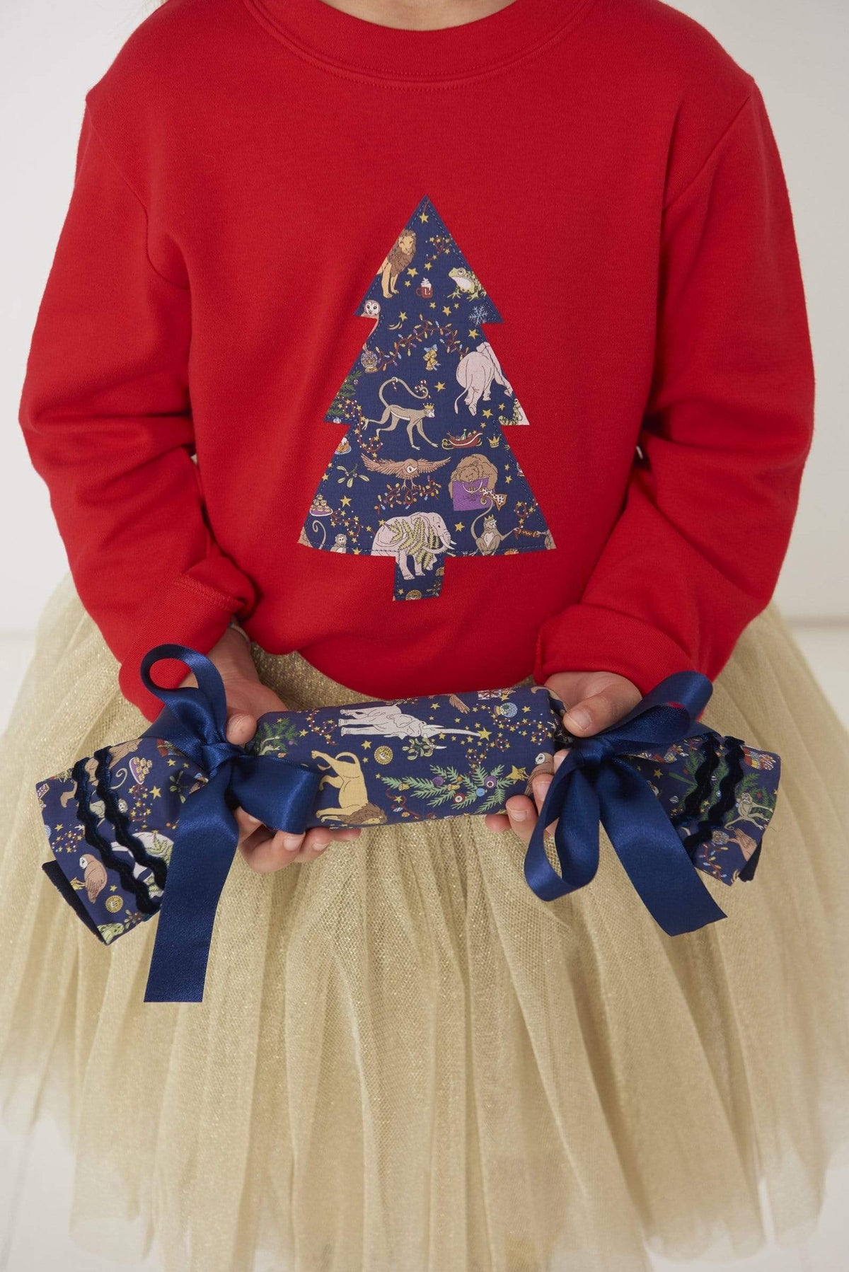 Magnificent Stanley Tee Red Tree T-Shirt in Liberty Christmas Print