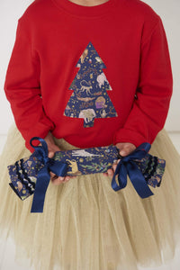 Magnificent Stanley Tee Red Tree T-Shirt in Liberty Christmas Print