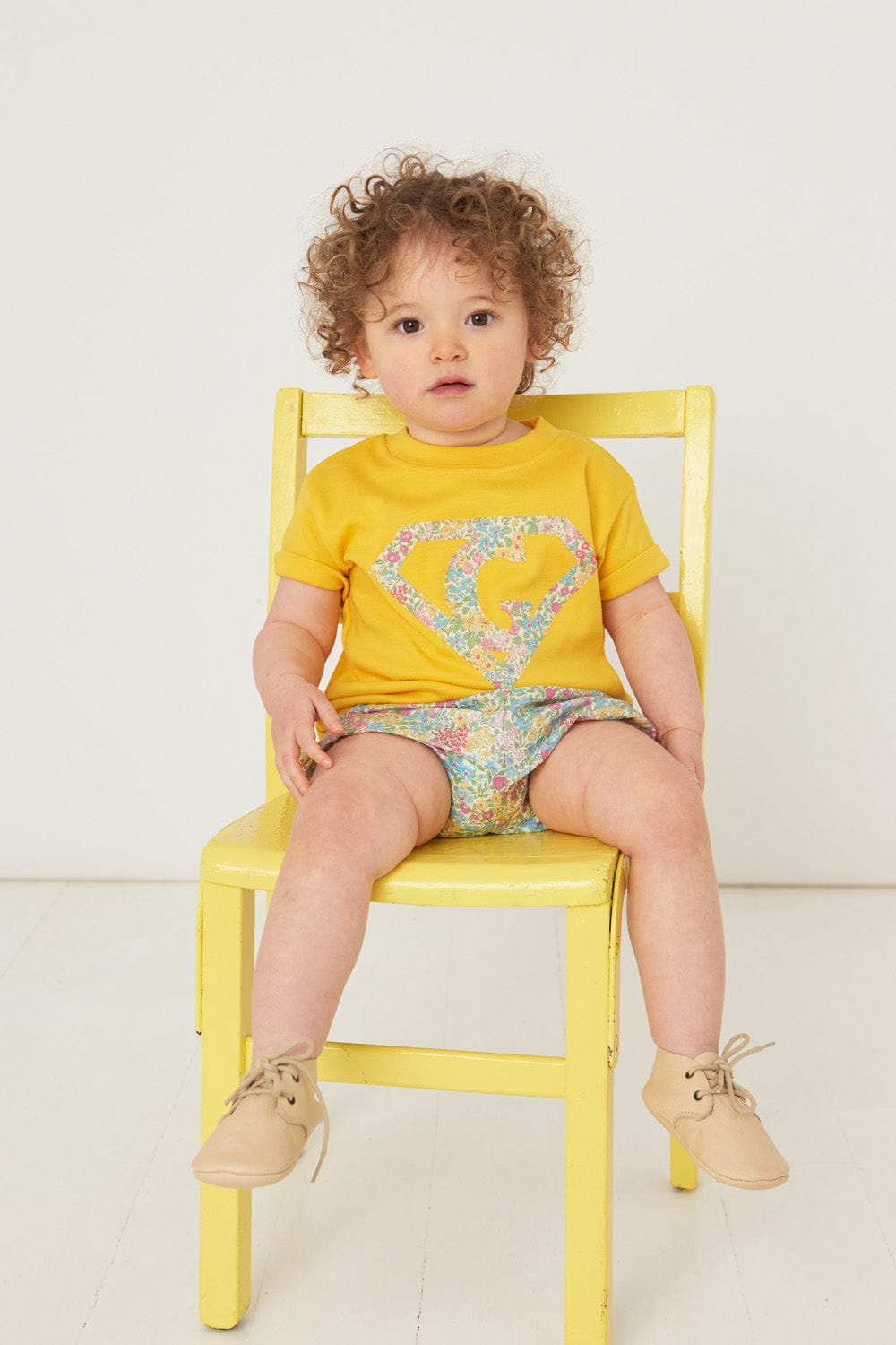 Magnificent Stanley Tee Superhero Yellow T-Shirt in choice of Liberty Print
